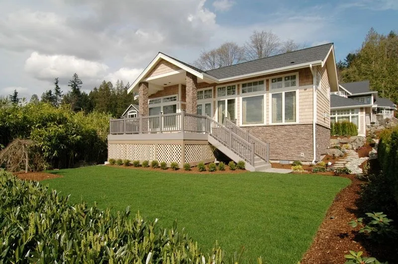 Eagle Shores, Lot 2: Alternate rear exterior across the lawn