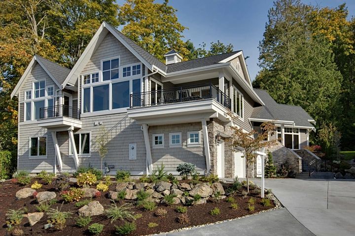 Three-story custom home at Eagle Shores, Lot 3, Lake Sammamish