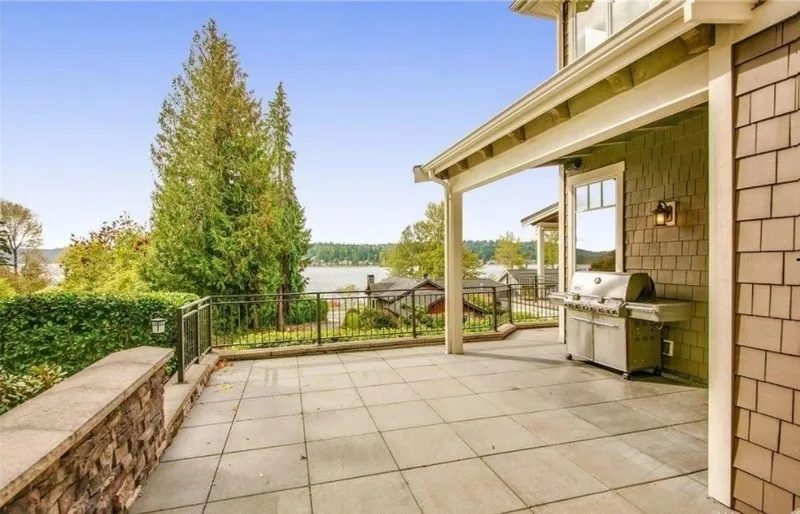 Eagle Shores, Lot 4: Outdoor terrace beside the home
